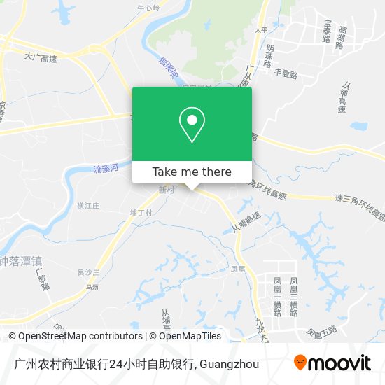 广州农村商业银行24小时自助银行 map