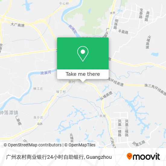 广州农村商业银行24小时自助银行 map
