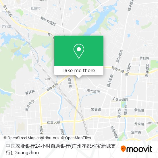 中国农业银行24小时自助银行(广州花都雅宝新城支行) map