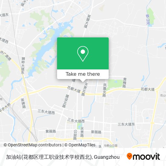 加油站(花都区理工职业技术学校西北) map