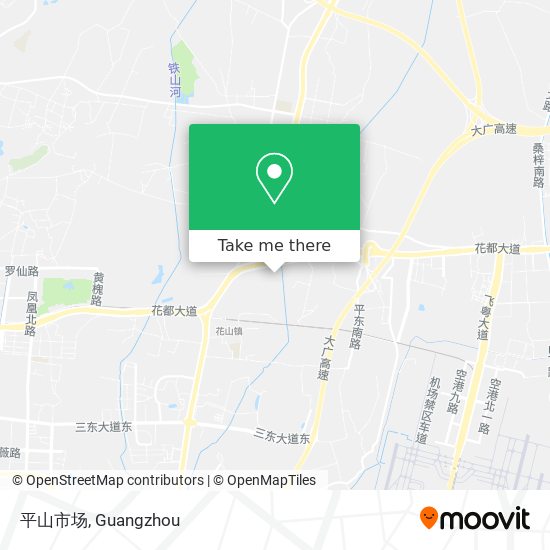 平山市场 map