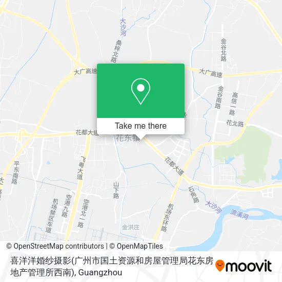 喜洋洋婚纱摄影(广州市国土资源和房屋管理局花东房地产管理所西南) map