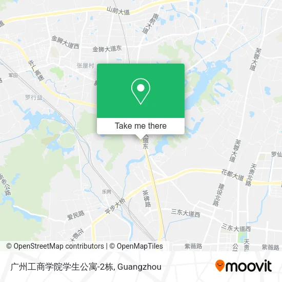 广州工商学院学生公寓-2栋 map
