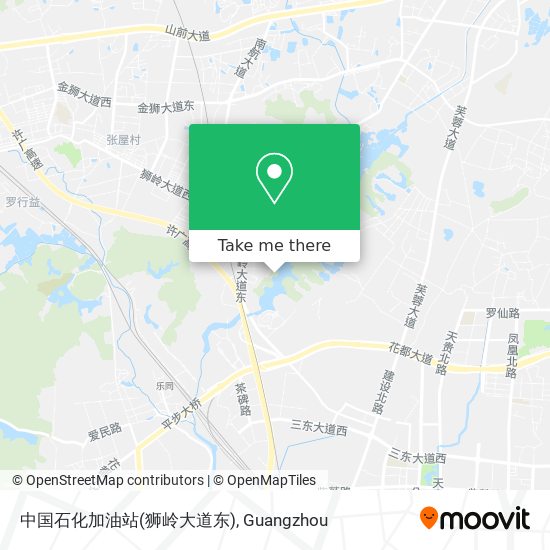 中国石化加油站(狮岭大道东) map