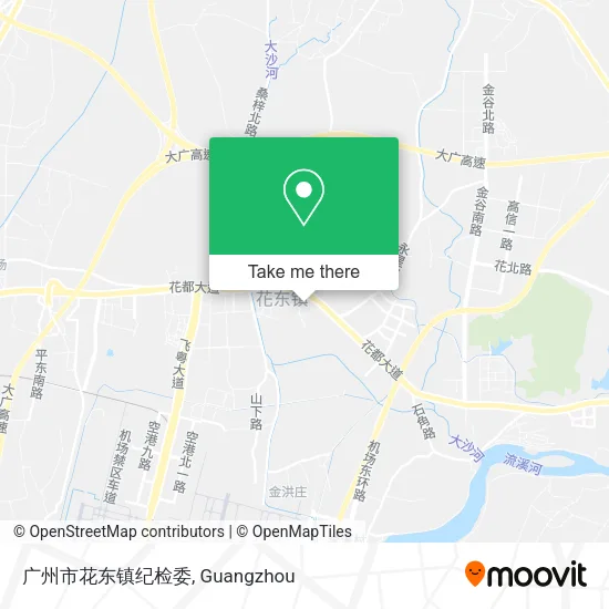 广州市花东镇纪检委 map