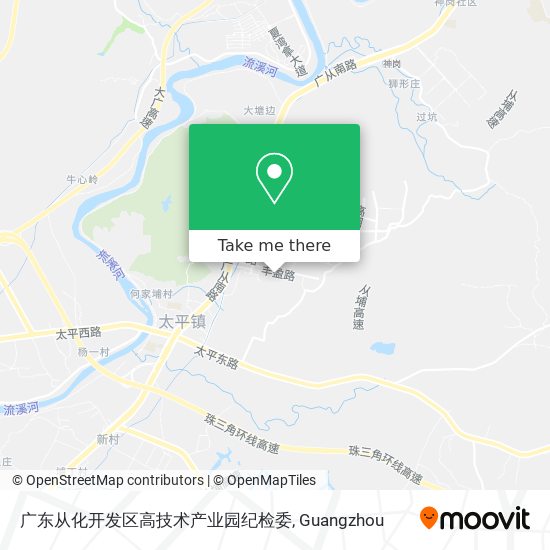 广东从化开发区高技术产业园纪检委 map