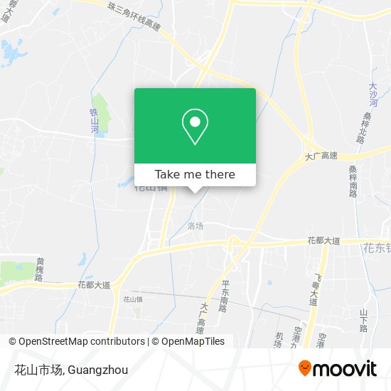 花山市场 map