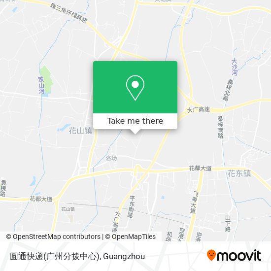 圆通快递(广州分拨中心) map