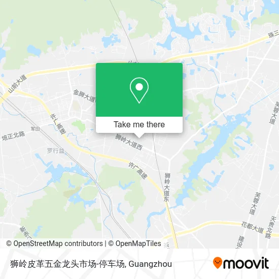 狮岭皮革五金龙头市场-停车场 map