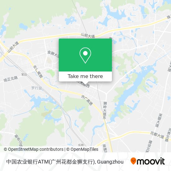 中国农业银行ATM(广州花都金狮支行) map