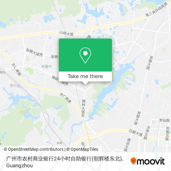广州市农村商业银行24小时自助银行(朝辉楼东北) map