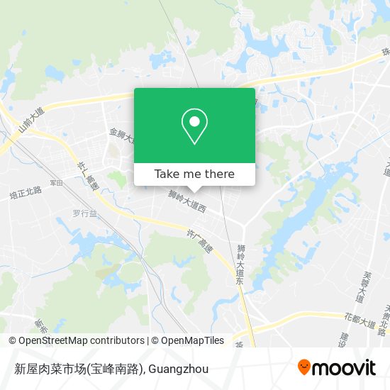 新屋肉菜市场(宝峰南路) map