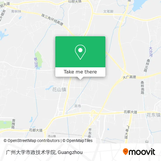 广州大学市政技术学院 map