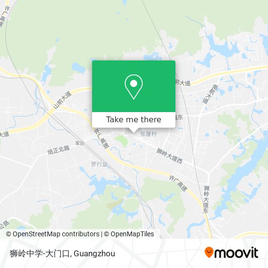 狮岭中学-大门口 map