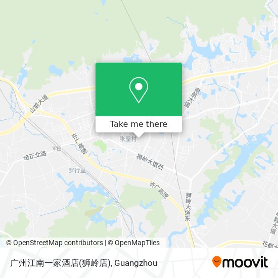 广州江南一家酒店(狮岭店) map