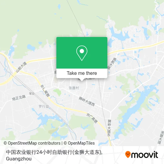 中国农业银行24小时自助银行(金狮大道东) map