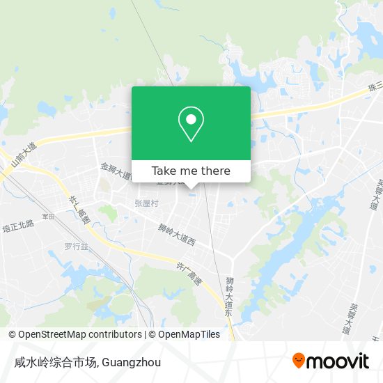 咸水岭综合市场 map