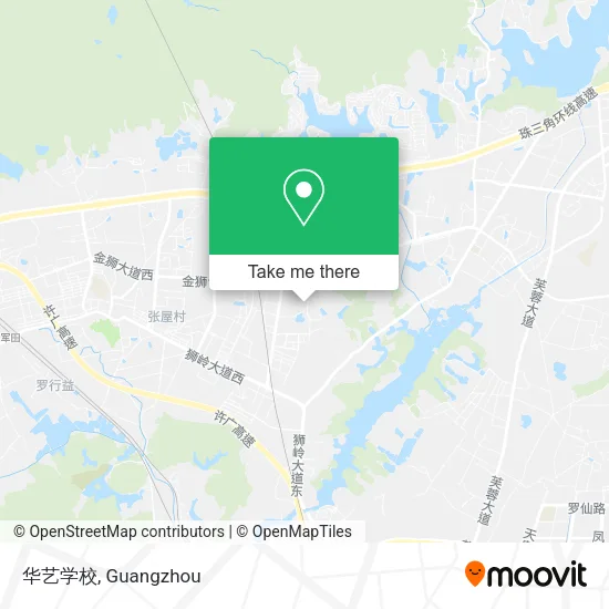华艺学校 map