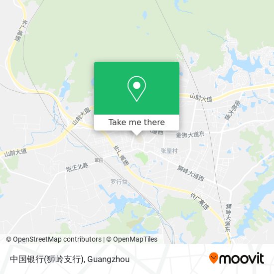 中国银行(狮岭支行) map