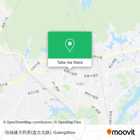信福缘大药房(盘古北路) map