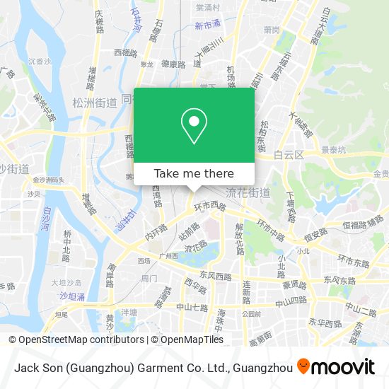 Jack Son (Guangzhou) Garment Co. Ltd. map