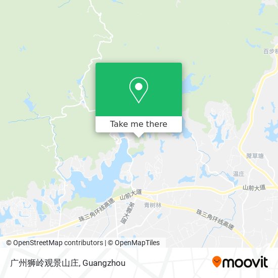 广州狮岭观景山庄 map