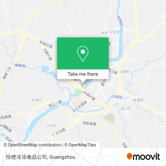 恒铿冷冻食品公司 map