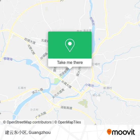 建云东小区 map