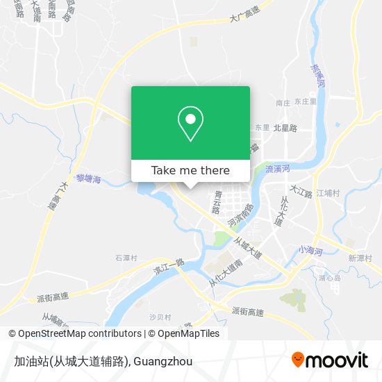 加油站(从城大道辅路) map