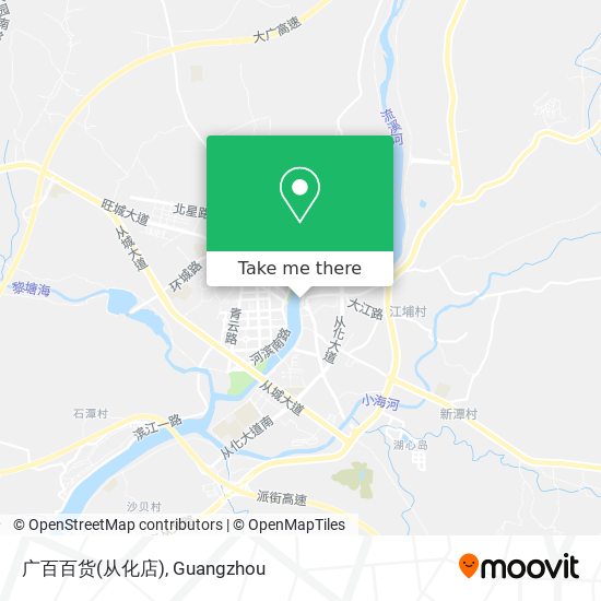 广百百货(从化店) map