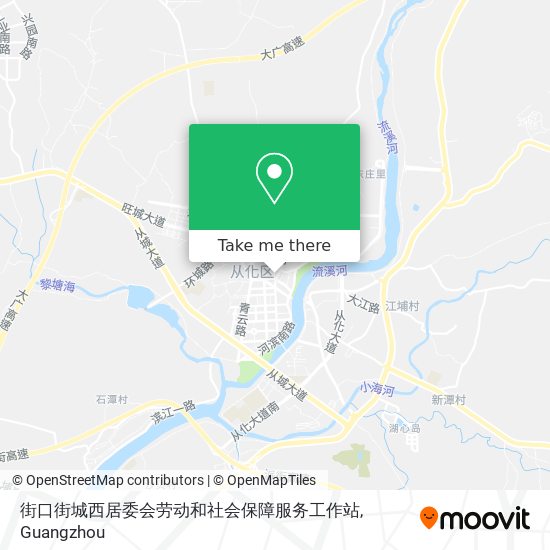 街口街城西居委会劳动和社会保障服务工作站 map