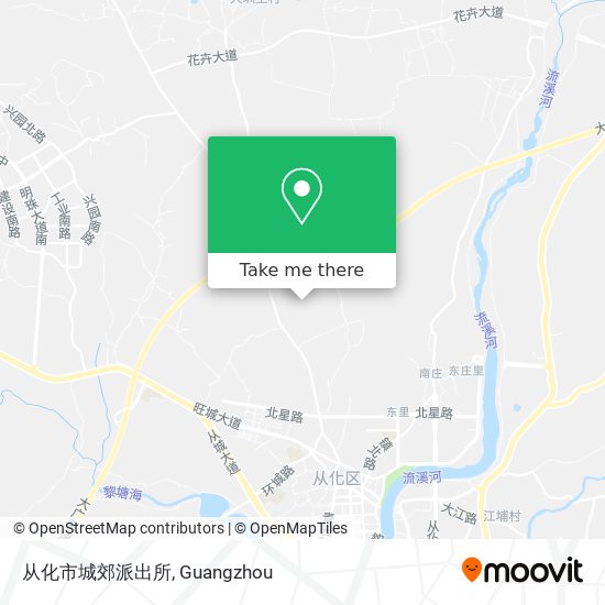 从化市城郊派出所 map