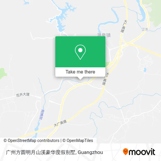 广州方圆明月山溪豪华度假别墅 map