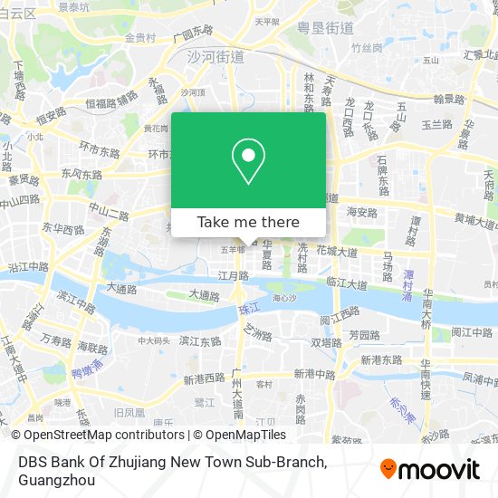 DBS Bank Of Zhujiang New Town Sub-Branch map