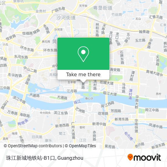 珠江新城地铁站-B1口 map