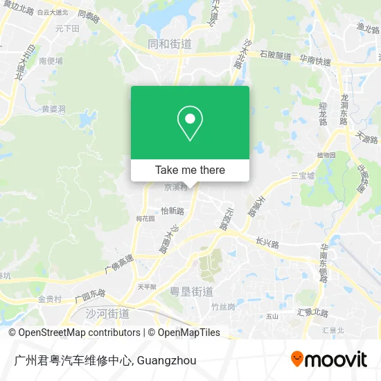 广州君粤汽车维修中心 map