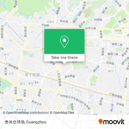 奥体垒球场 map