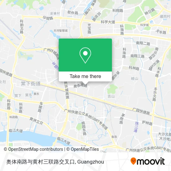 奥体南路与黄村三联路交叉口 map