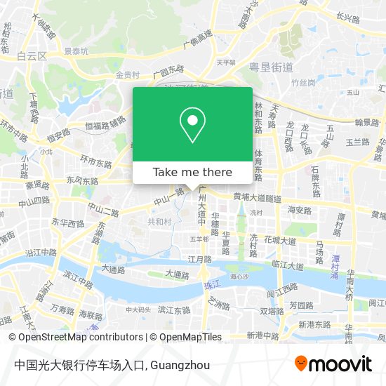 中国光大银行停车场入口 map