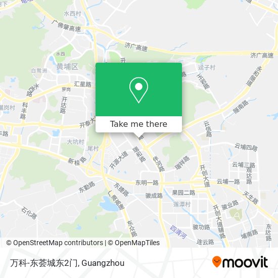 万科-东荟城东2门 map
