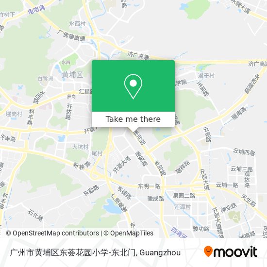 广州市黄埔区东荟花园小学-东北门 map