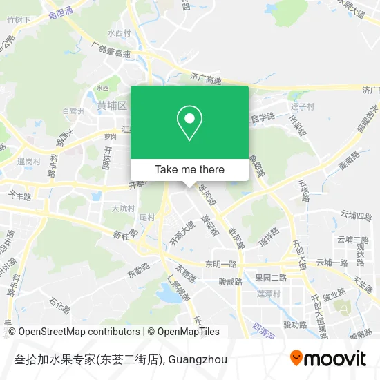 叁拾加水果专家(东荟二街店) map