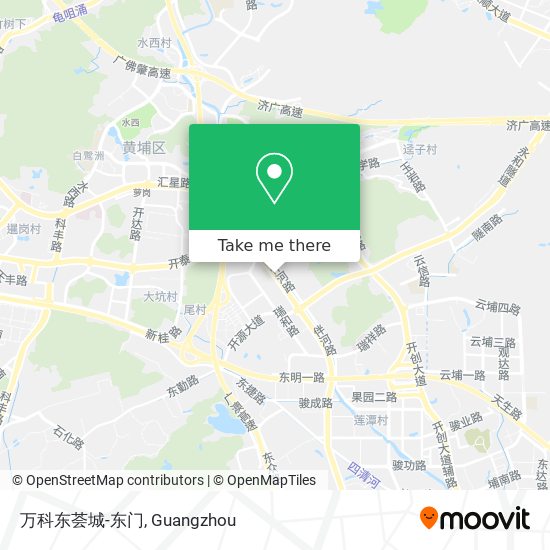 万科东荟城-东门 map