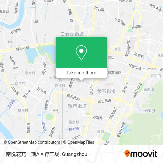南悦花苑一期A区停车场 map