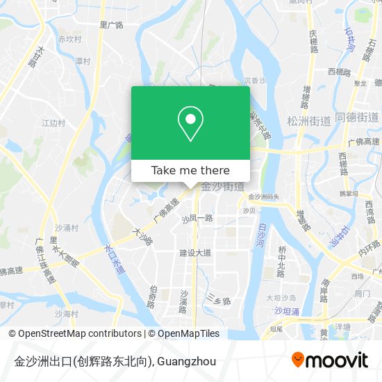金沙洲出口(创辉路东北向) map
