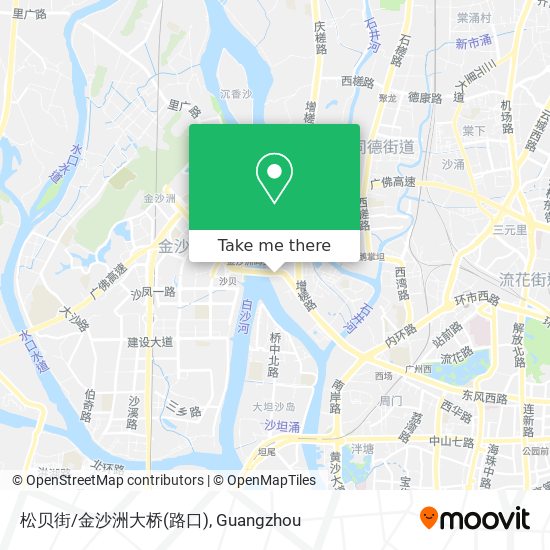 松贝街/金沙洲大桥(路口) map