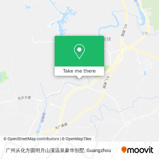 广州从化方圆明月山溪温泉豪华别墅 map
