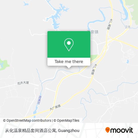 从化温泉精品套间酒店公寓 map