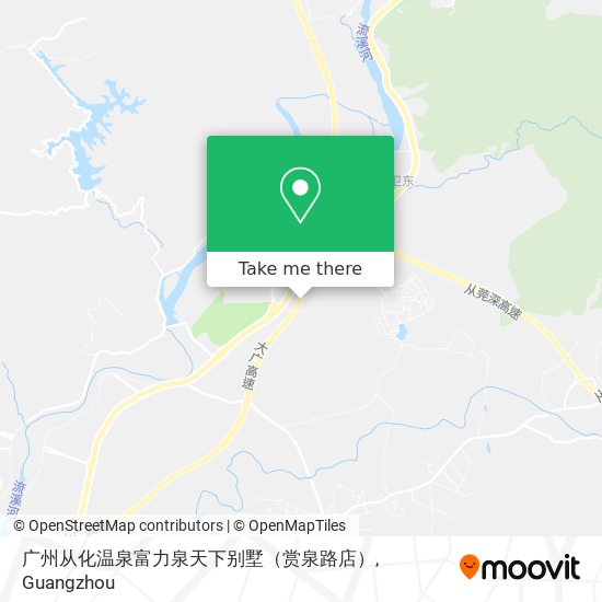 广州从化温泉富力泉天下别墅（赏泉路店） map