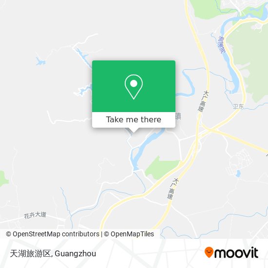 天湖旅游区 map
